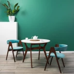 Стол R-Home Нарвик д.960 Белый Темный орех