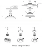 Светильник встраиваемый Crystal Lux CLT 061 061C1 CH (220V, круглые)