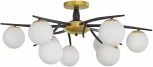 Потолочная люстра на штанге Arte Milano Neapolis-73408 273408/9 BK/GD (220V, шар)
