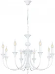 Подвесная люстра Arte Lamp Collinetta A4094LM-8WH (220V, на цепи, подсвечник, свеча)