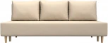 Диван прямой Лига-033 (Бежевый/Экокожа) Лига Диванов арт.121097