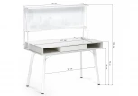 Компьютерный стол ivor white