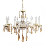 Подвесная люстра Abrasax 3119/8GO (220V, на цепи, свеча)