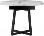Деревянный стол Woodville Регна черный / белый 504217