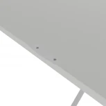 Стол универсальный трансформируемый АНДРЭ Хром ЛДСП белый/хром от фабрики Mebelik