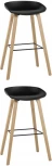Стул барный LIBRA ЧЕРНЫЙ 2 шт Stool Group (арт.УТ000038343)