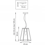 Подвесной светильник Lightstar Genni 798121 (220V, на тросе)