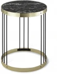 Столик журнальный SHT-CT15 темный мрамор/латунь/черный Sheffilton 3192917501