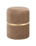 Пуф Джесси с ящиком велюр бежевый УТ000036067