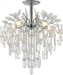 Потолочная люстра на штанге Escada Neda 2135/5P Chrome 5x40Вт E14, металл/хрусталь, хром/прозрачный