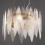 Подвесная люстра Lucrecia FR5217PL-05FG Freya (220V, на тросе, круглые)