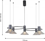 Подвесная люстра F-Promo Feris 4622-5P (LED, 220V, на проводе)