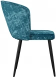 Стул DikLine 347 микровелюр M19 бирюза, ножки черные