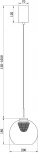 Подвесной светильник Freya Fume FR5399PL-L4BS2 (LED, 220V, на проводе, шар)