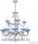 Подвесная люстра Bohemia AL7801 AL78101/10+5/250/2D A WMN P Aquamarine/M-1H