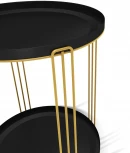 Столик журнальный SHT-CT31 золото/черный муар от фабрики Mebelik