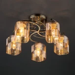 Потолочная люстра Eurosvet Susan 30124/5 античная бронза