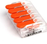 Клемма пружинная 5-и проводная Stekker 39865