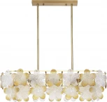 Подвесная люстра на штанге ST Luce Tender SL6240.203.08 золотистый/Прозрачный, январный E14 8*60W TENDER (220V, цветы)