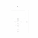 Бра Divinare Contralto 4069/02 AP-2