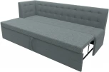 Диван кухонный Бриз с углом слева (Серый/Рогожка) Лига Диванов арт.122436L