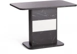 Стол обеденный SMART ЛДСП, 105-140х68,6х75 см, Мрамор Блэк Роял/Белый Tetchair 19264