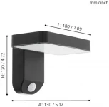 Настенный светильник уличный Eglo Pastion 98191