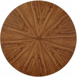 Стол Bradex Home Liverpool диам.110см, шпон орех лучевой набор, с хромированными ножками (RF 0519)