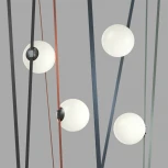 Трековый светильник низкоковольтный для ременной системы LED 48V Denkirs Belty Orb DK5554-BK (шар)