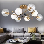 Потолочная люстра на штанге Rivoli Darlene 3145-308 (220V, шарики)