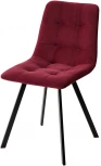 Стул CHILLI-Q SQUARE винный #16, велюр / черный каркас, 4 шт./1 к