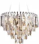 Подвесная люстра каскадная Ambrella TRADITIONAL TR5255 (220V, хрусталь, на тросе)