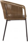 Веревочный стул Yanet бежевого цвета La Forma (ex Julia Grup) арт.114294