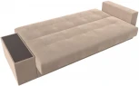 Диван-книжка Лига-020 стол слева (Бежевый,Коричневый/Велюр) Лига Диванов арт.118473L