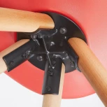 Обеденный стул La Forma (ex Julia Grup) Lars (Красный/ Пластик)