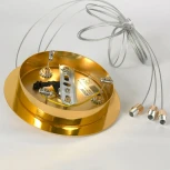 Подвесная люстра Lussole Mesa LSP-8851 (220V, хрусталь, на тросе, ветки)