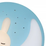 Потолочная люстра с таймером Natali Kovaltseva LED LAMPS 81087 (для детской, 220V, пульт управления, управление смартфоном, умный дом - LampSmart, круглые, животные, луна)