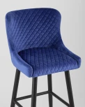 Стул барный Stool Group Ститч велюр синий УТ000001370
