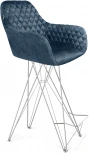 Стул барный SHT-ST38/S66 синий пепел/хром лак Sheffilton 7802505802