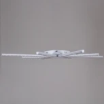 Потолочная люстра светодиодная с пультом  и ночным режимом Reluce 06537-0.3-4+4 WH (Умный дом) (220V)