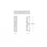 Настенный светильник (бра) Alouette Linear Sconce ImperiumLoft Berth01 (140565-26) (220V)