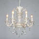 Подвесная люстра Omnilux Martina OML-79003-06 (220V, на цепи, подсвечник, свеча)