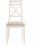Стул Picasso (PC-SC) дерево гевея, 45х53х97см, ivory white (слоновая кость 2-5), ткань: клетка мелкая (S505-18) Tetchair 12349