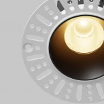 Встраиваемый светильник под гипсокартон Maytoni Dip DL119-10W-2.7K-TRS-B (LED, 220V, круглые)