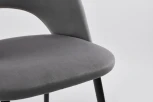 Стул MyFar Бенедикт серый велюр (комплект 2 шт) MF1011-2