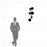 Бра Lightstar Croco 815533 (220V, шарики, молекулы)