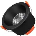 Встраиваемый точечный светильник светодиодный MS-ALORA-BUILT-R106-9W Day4000-MIX (BK, 60 deg, TRIAC) (Arlight, IP54 Пластик) 048084 (220V)