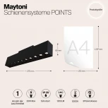 Трековый светильник Points S35 3000K 20Вт 24° LED (магнитный) Maytoni Technical TR014-2-20W3K-B