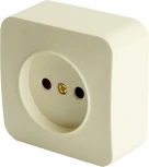 Розетка без заземления (слоновая кость) Stekker София 49484