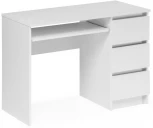 Письменный стол Woodville Мадера СМП правый белый 497493